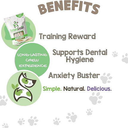 Nature Gnaws Antlers for Dogs (8oz) - Mix of Elk and Deer Antler - Variety of Split and Whole Pieces - Long Lasting for Aggressive Chewers and Large Dogs