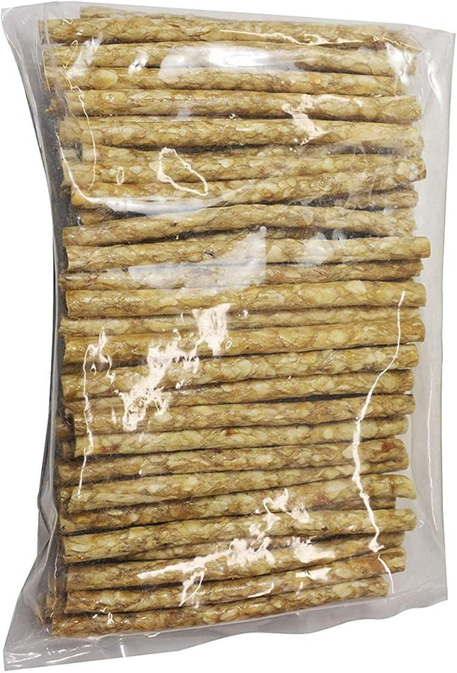 Cadet Premium Grade Rawhide for Dogs, Long-Lasting Munchy Sticks, Single-Ingredient Dog Chews, Peanut Butter Flavor, 5-Inch, 100 Count