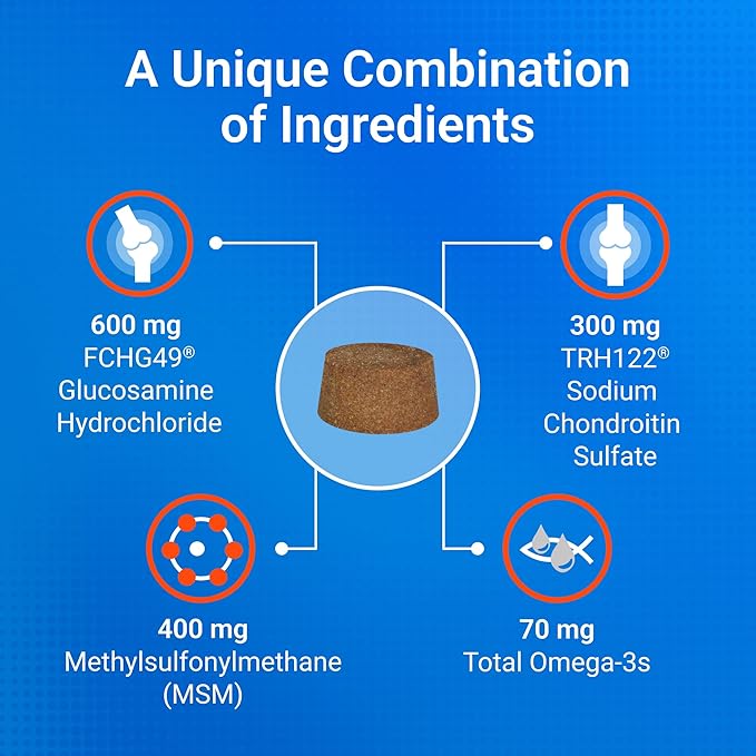 Nutramax Cosequin for Dogs Joint Health Supplement, Contains Glucosamine, Plus Chondroitin, MSM and Omega-3s, Supports Joint and Skin and Coat Health, Soft Chews, 120 Count