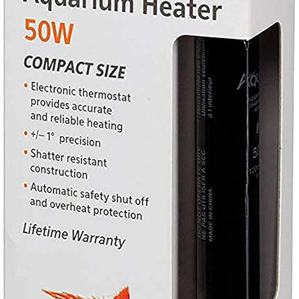 Aqueon Submersible Aquarium Heater, 50 Watts, Up to 20 Gallons