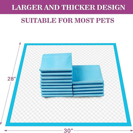 IMMCUTE Large Dog Pee Pads 28"x30"-30 Count | Large Puppy Pee Training Pads Super Absorbent & Leak-Proof | Disposable Pet Piddle and Potty Pads for Puppies | Dogs | Doggie| Cats | Rabbits