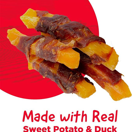 Country Kitchen Sweet Potato & Duck Jerky Tender Dog Treats, Made with Real Duck, High Protein, Low Fat, No Artificial Colors, 16 oz
