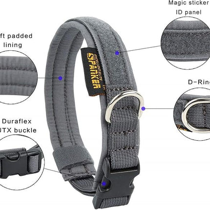 EXCELLENT ELITE SPANKER Nylon Puppy Dog Collar Adjustable Soft Padded Collar Heavy Duty Quick-Release Buckle Lightweight No-Choke for Small Medium Dogs