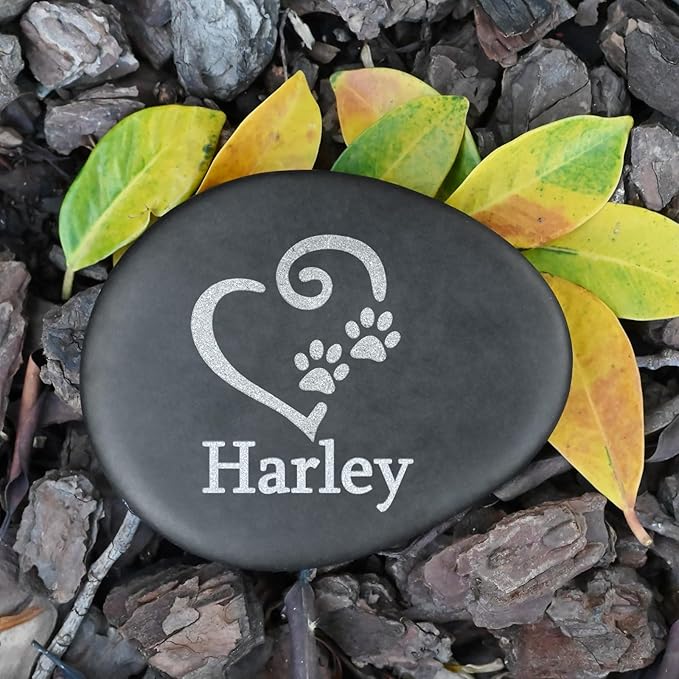Pet Memorial Stones - Personalized Pet Memorial Gifts - Dog Sympathy Gifts - Pet Passed Away Gift - Cat Memorial Stones - Dog Memorial Stone - Pet Memorial Grave Marker - Pet Loss Gifts