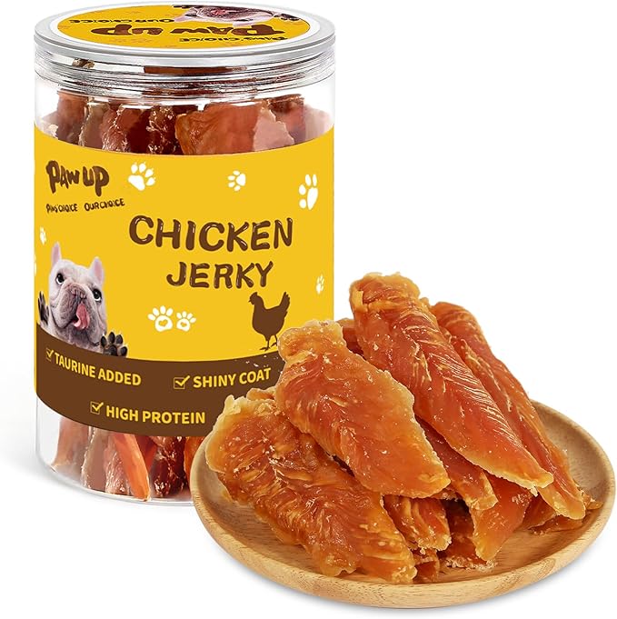 Chicken Jerky Dog Treats, Human Grade Chicken Tender, All Natural High Protein Jerky for Dog, Rawhide-Free, No Artificial Flavors, 12.5 oz
