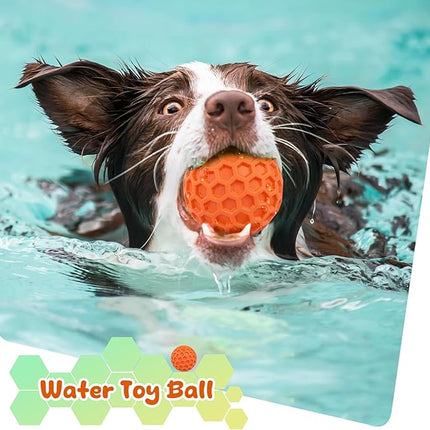 Squeaky Dog Toys for Aggressive Chewers, Indestructible Dog Balls for Aggressive Chewers, Squeaky Balls for Dogs, Interactive Toys for Large Dogs to Relax