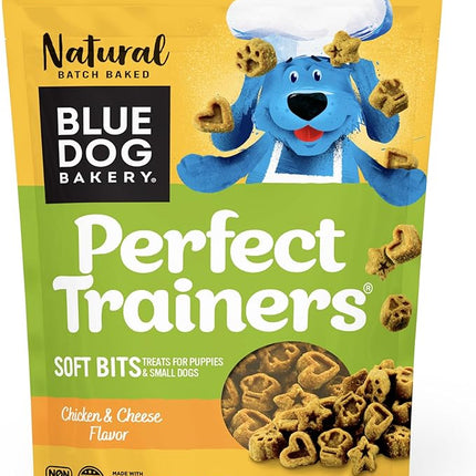 Blue Dog Bakery Natural Dog Treats, Perfect Trainers, Low Calorie Dog Training Treats, Chicken & Cheese Flavor, 6oz, 8 Count