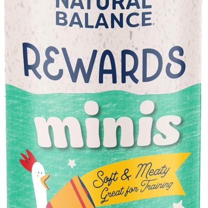 Natural Balance Limited Ingredient Mini-Rewards Chicken Grain-Free, Training Treats for Dogs | 5.3-oz. Canister