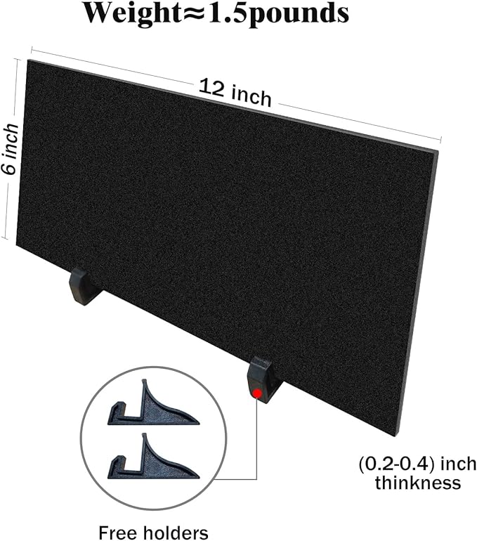 HDSD 12x6'' Personalized Pet Memorial Stones Black Granite Headstones for Dogs Laser Engraved with Photo (Pets)