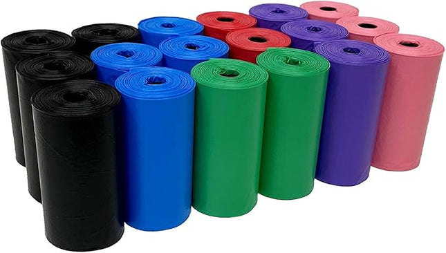 Five Star Pet 9" x 14.25" Made in USA Easy Open Poop Bags Dog Waste Bags, 18 Refill Rolls, 270 Bags