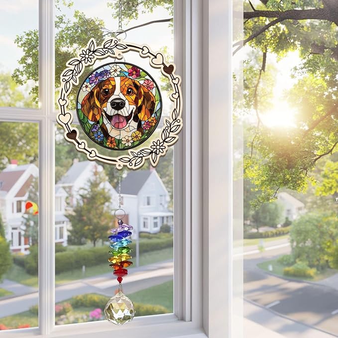 Personalized Pet Memorial Gifts for Dogs, Custom Suncatcher, Gift for Pet Lover, Dog Memorial Gifts for Loss of Dog