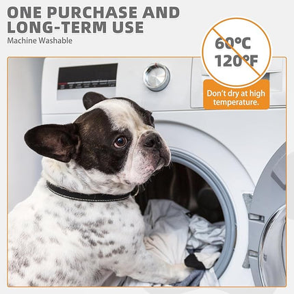 KOOLTAIL Washable Pee Pads for Dogs, 2 Pack Super Absorbent Reusable Puppy Training Pads Waterproof, Nonslip and Leak-Proof Dog Pee Pads, Large Pet Mats Whelping Pads for Floor, Crate, Couch 36"x36"