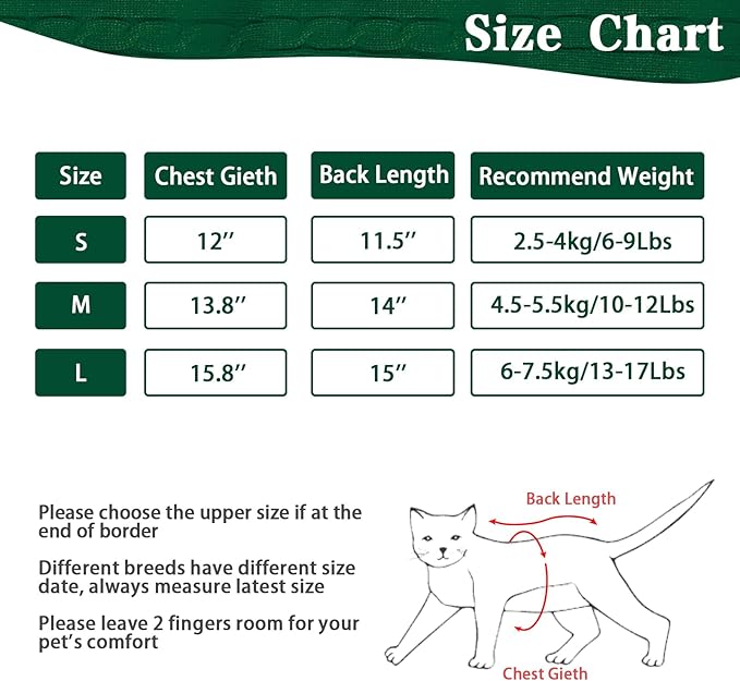 PUPTECK Winter Dog Cat Sweater Coat - Soft Cold Weather Clothes Knitwear for Kitties & Small Dogs Indoor Outdoor Walking Warm, Knitted Classic for Doggies Kitties Girls Boys, Green M