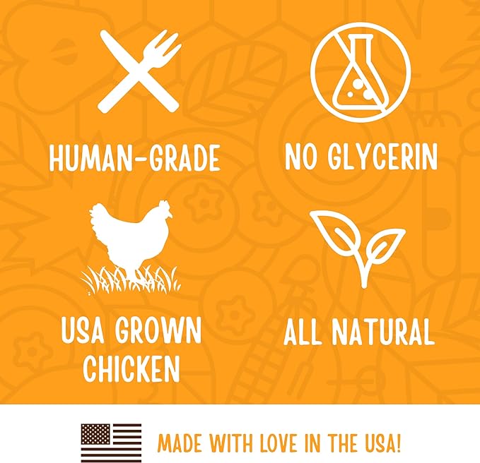 Full Moon All Natural Human Grade Dog Treats, Essential Chicken Savory Sticks, 16 Ounce