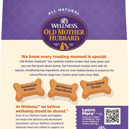 Old Mother Hubbard Wellness Bac'N'Cheez Dog Biscuits, Natural, Training Treats, Bacon & Cheese Flavor, Large Size, (3.3 Pound Bag)