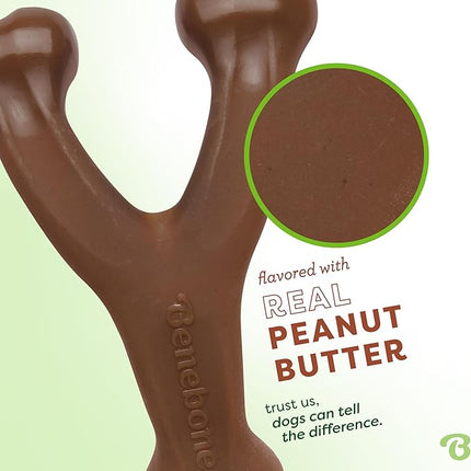 Benebone Peanut Butter Flavored Wishbone Chew Toy