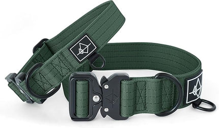 Made to ROAM Premium Dog Collar - Adjustable Heavy Duty Nylon Collar with Quick-Release Metal Buckle (Maine Marina, Classic Size 2)