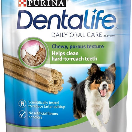 Purina DentaLife Made in USA Facilities Small/Medium Dog Dental Chews, Daily - 40 Treats
