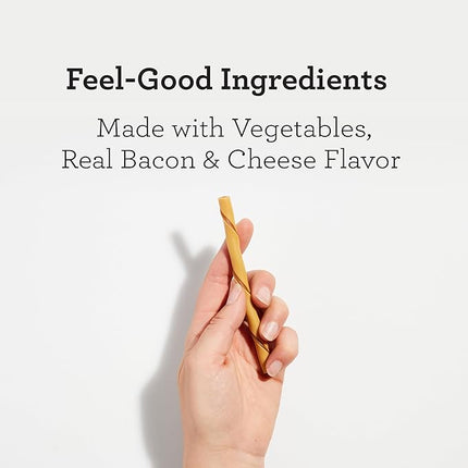 DreamBone Twist Sticks, Made With Real Bacon And Cheese Flavor, Rawhide-Free Chews For Dogs, 50 Count