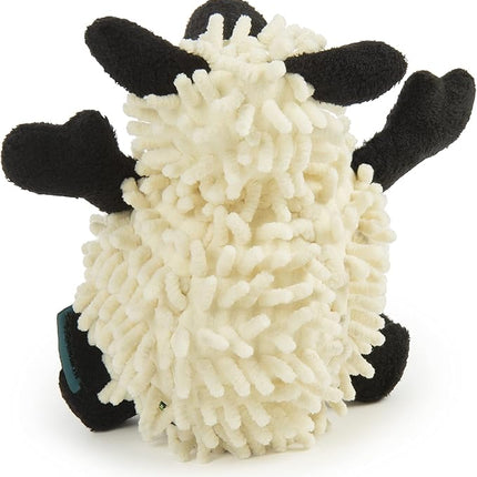 goDog Fuzzy Wuzzy Lamb Squeaky Plush Dog Toy, Chew Guard Technology - Assorted, Small