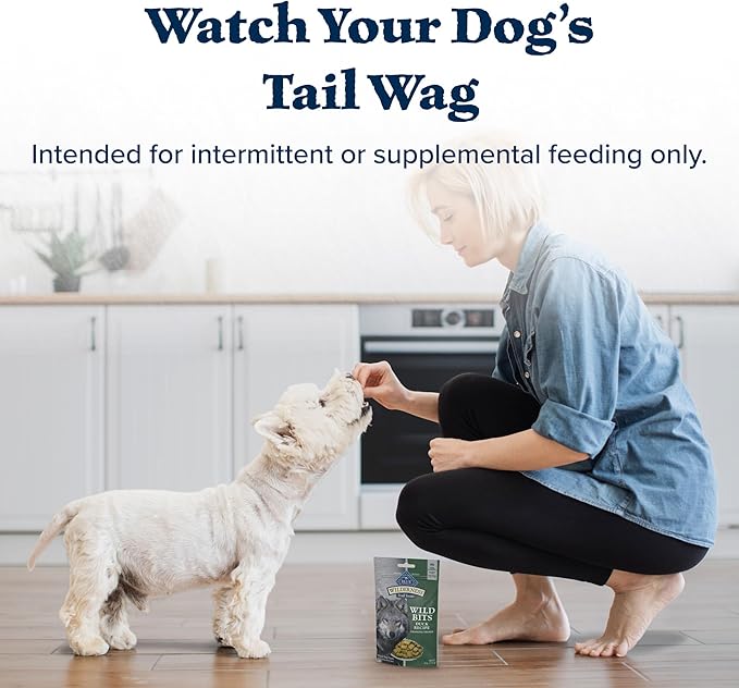 Blue Buffalo Wilderness Trail Treats High Protein Grain Free Dog Biscuits Crunchy Dog Treats, Duck Recipe, 10-oz Bag