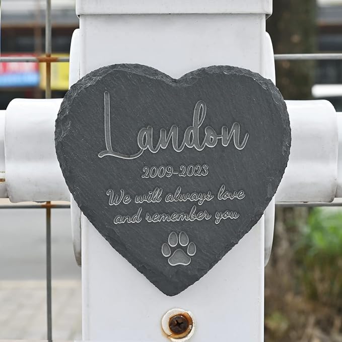Personalized Pet Loss Stones - Memorial Gifts for Dogs & Cats - In Memory of Beloved Pets