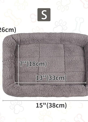 Cat Bed Washable Indoor Cat Cushion Bed, Soft and Cozy Plush Pet Bed-S