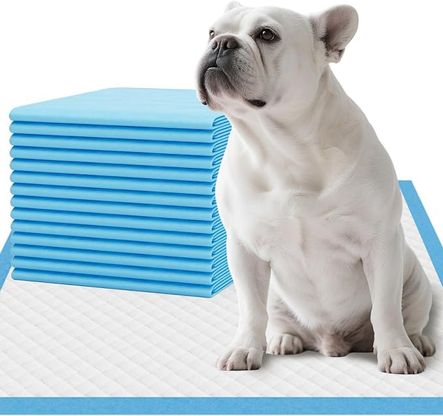IMMCUTE Puppy Pee Pads 22"x23", 50 Count, Super Absorbent Leak-Proof Disposable Dog Training Pads for Puppies, Adult Dogs Cats & Other Pets Potty Piddle Pads for Crate, Kennel & Indoor/Outdoor Use