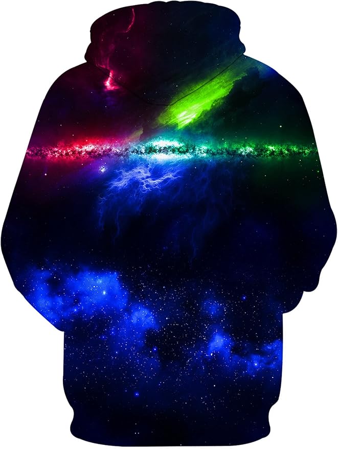 Yasswete Unisex Adults 3D Printed Fashion Hoodies for Men Women Pullover Novelty Sweatshirts with Big Pockets