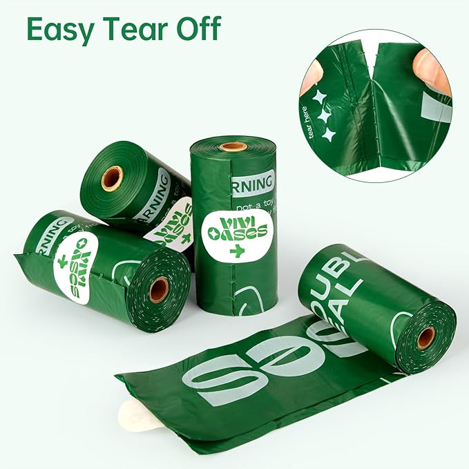 Heavy Duty Dog Poop Bags Rolls, Extra Thick and Guaranteed Leak Proof, 9" x 13" Poop Bags for Dogs, Lavender Scented, 240 Count