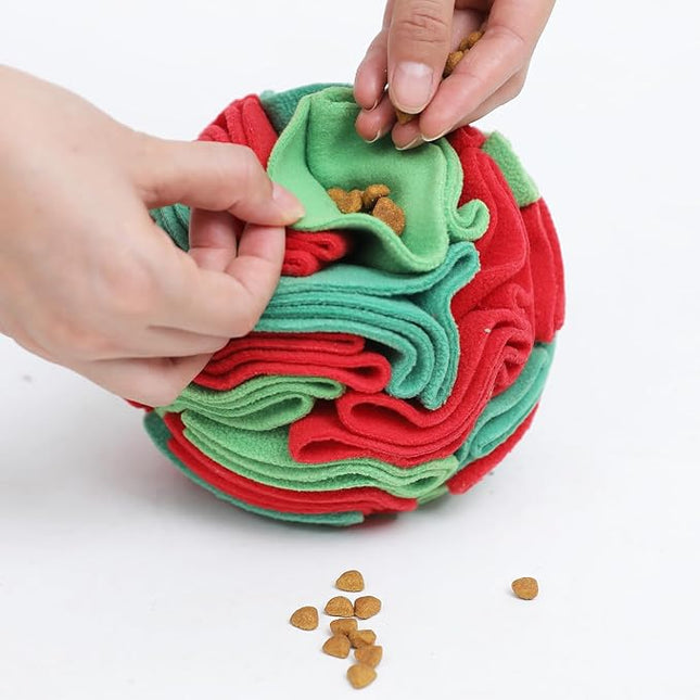 Snuffle Ball for Dogs - Interactive Dogs Toys to Keep Them Busy, Dog Puzzle Toy, Christmas Dog Toys Gifts for Small, Medium Pet Daily Companionship, Training Reward Gift