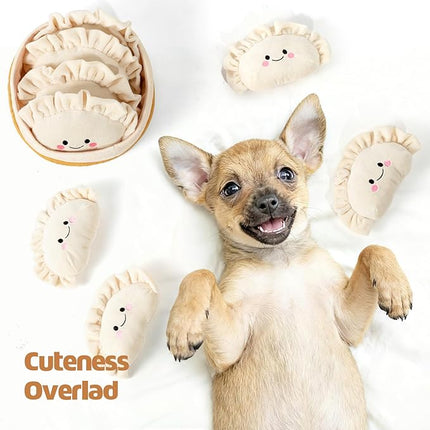 Dog Squeaky Toys, 5-Pack Interactive Dogs Toy, Stuffed Dogs Chew Toys, Durable Treat Dispending Dog Plush Toy for All Breed