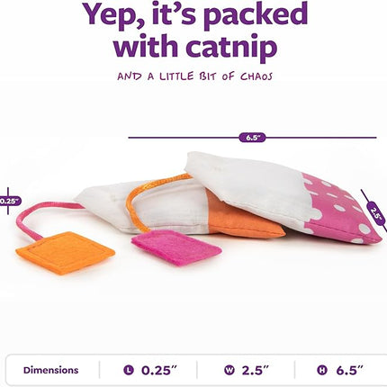 SmartyKat (2 Count Tea Teazers Catnip Cat Toys - Pink/Orange, 2 Count