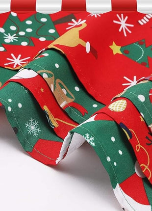 BINGPET Christmas Dog Bandanas - 4 Pack Holiday Xmas Pet Doggy Triangle Scarf with Christmas Element Patterns for Small Medium Large Dog Cat Boy Girl