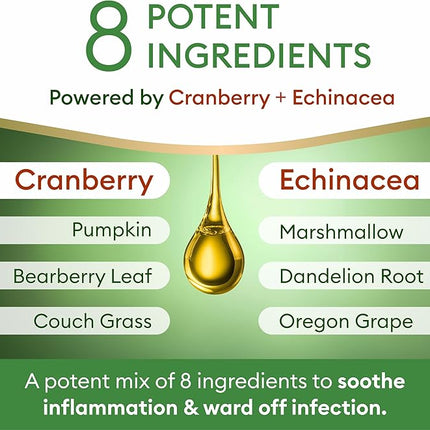 Dog UTI Treatment & Cat Urinary Tract Infection Treatment, Natural Herbal Liquid UTI Medicine, Organically Grown Cranberry Extract, Supports Urinary and Digestive Health, 2 fl oz, Made in USA