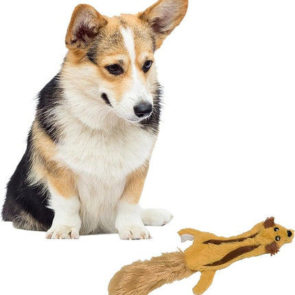 SPOT Skinneeez Flying Squirrel 14 Inch Stuffing-Free Plush Squeaky Dog Toy – Soft Tug-of-War Toy for Small and Medium Dogs – Mess-Free Interactive Chew Toy for Moderate Chewers