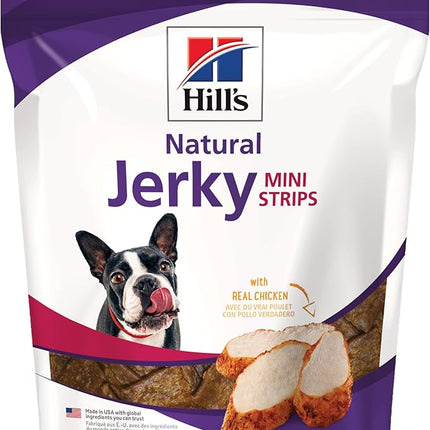 Hill's Natural Jerky Strips, All Life Stages, Great Taste, Mini Dog Treats, Chicken, 7.1 oz Bag