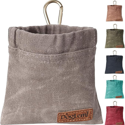 ETIAL Dog Treat Pouch,Portable Puppy Dog Training Treat Bag,Hand Free Dog Walking Bag,Auto Closing Pet Feed Snack Reward Pocket,Dog Food Dispenser for Pet Puppy Travel or Outdoor Use