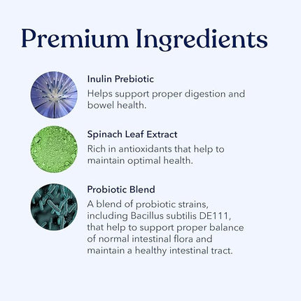 Honest Paws Probiotics for Dogs - Digestive & Immune Support Powder with Prebiotic Made in The USA, Chicken Flavor (30 Sticks)