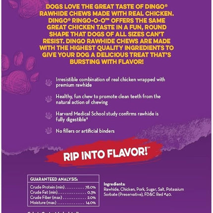 Dingo Ringo Rawhide Chew Treat 240-count