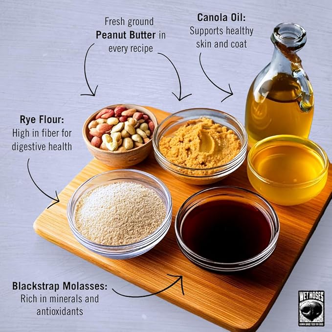 All Natural Dog Treats, Made in USA, 100% USDA Certified Organic, Non-GMO Project Verified, 14 Oz Box, Peanut Butter & Molasses Flavor, 2 -Pack