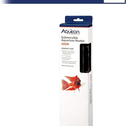 Aqueon Submersible Aquarium Heater, 300 Watts, Up to 100 Gallons