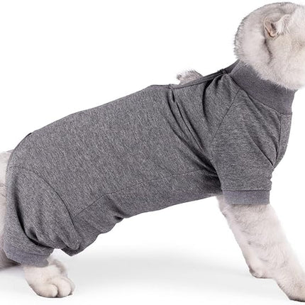 LIANZIMAU Cat Surgical Recovery Suit Professional for Male Female Dog Abdominal Wounds Cone E-Collar Alternative Anti-Licking Pet Surgical Recovery Pajama Suit Soft Fabric Onesie for Cats