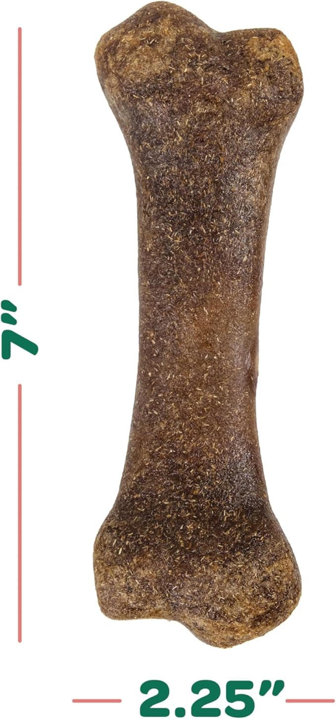 Wholesome Pride Natural & Healthy Dog Chews 2Pk for Large Dogs, Bacon Flavor, Made in The USA