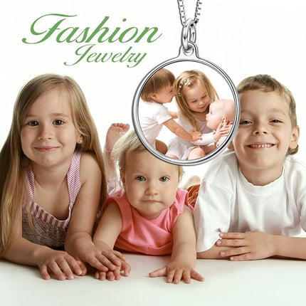 LONAGO Full Color Photo Picture Personalized Necklace Custom Etched Dog Tag Image Pendant with Message Name