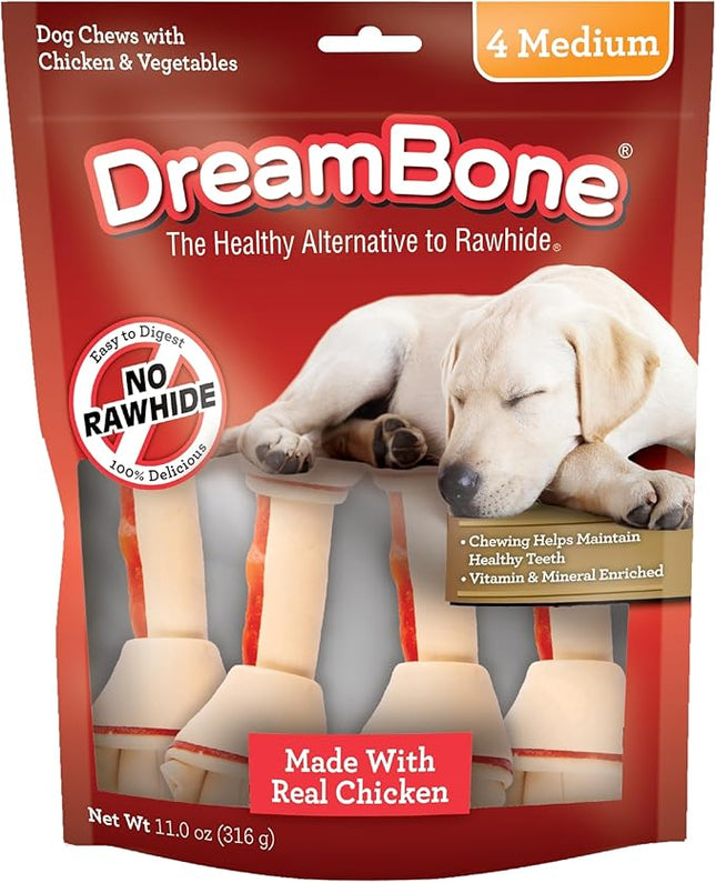 DreamBone Medium and Large Chews, Treat Your Dog to a Chew Made With Real Meat and Vegetables