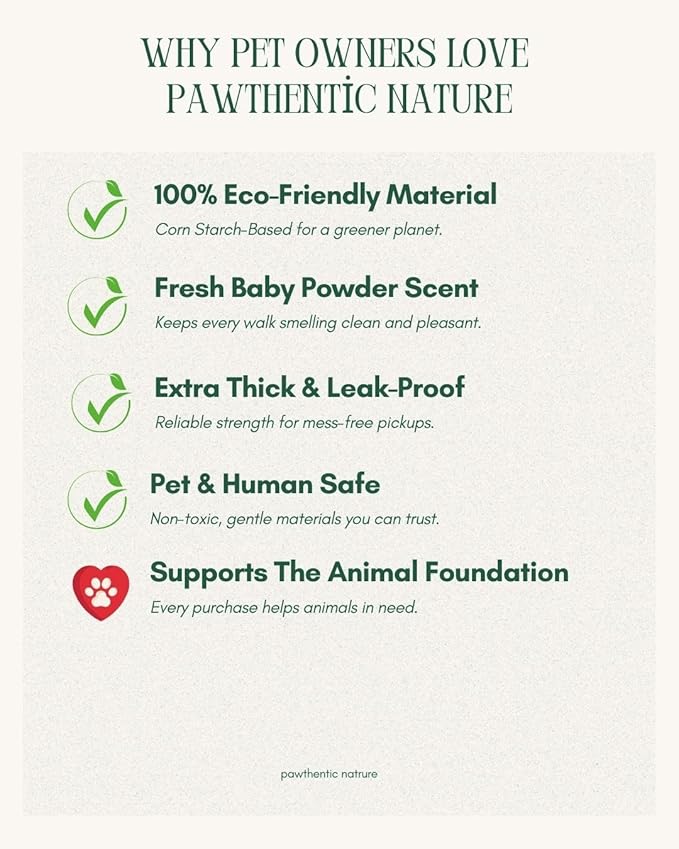 Compostable Dog Poop Bags – 270 Count Value Pack, Extra-Thick 18 Micron, Leak-Proof & Plant-Based, Light Scent, Biodegradable & Eco-Friendly for Dogs & Cats – USA Owned