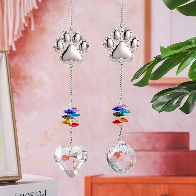 Pet Memorial Suncatcher,Dog Memorial Gifts for Loss of Dog,Cats Remembrance,Pet Loss Sympathy Gift,Bereavement Gifts(Metal)