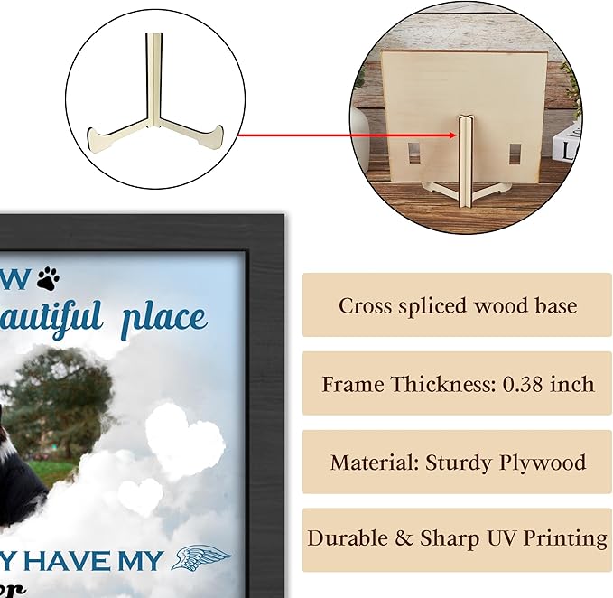 Custom Dog Memorial Collar Frame, Pet Sympathy Gifts for Dogs, Dog Memorial Gifts for Loss of Dog, Pet Memorial Gifts for Dogs, Dog Memorial Pet Collar Frame, Pet Memorial Gifts for Cats