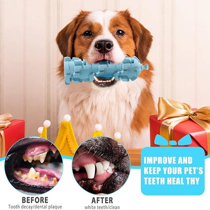 Freezable Dog Toy with 8 - Hour Cooling - Durable Chew Proof Puzzle Feeder for Large Dogs, Portable Outdoor Camping Accessories